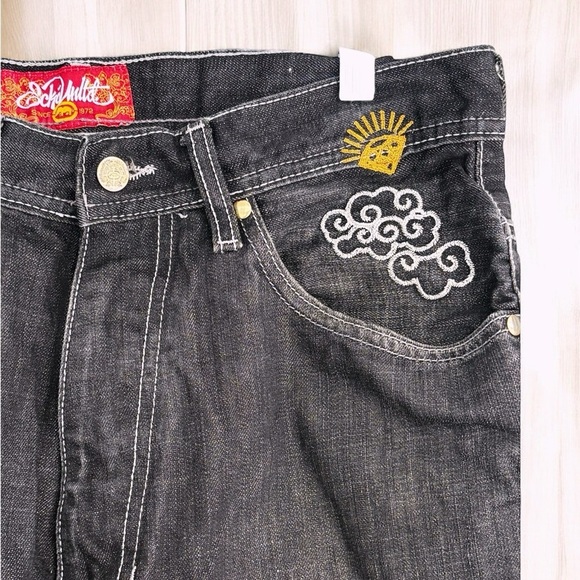 VTG Y2k Ecko Unltd Embroidered Dragon Skater Grunge Baggy Straight Leg 32W X42L - Picture 5 of 16